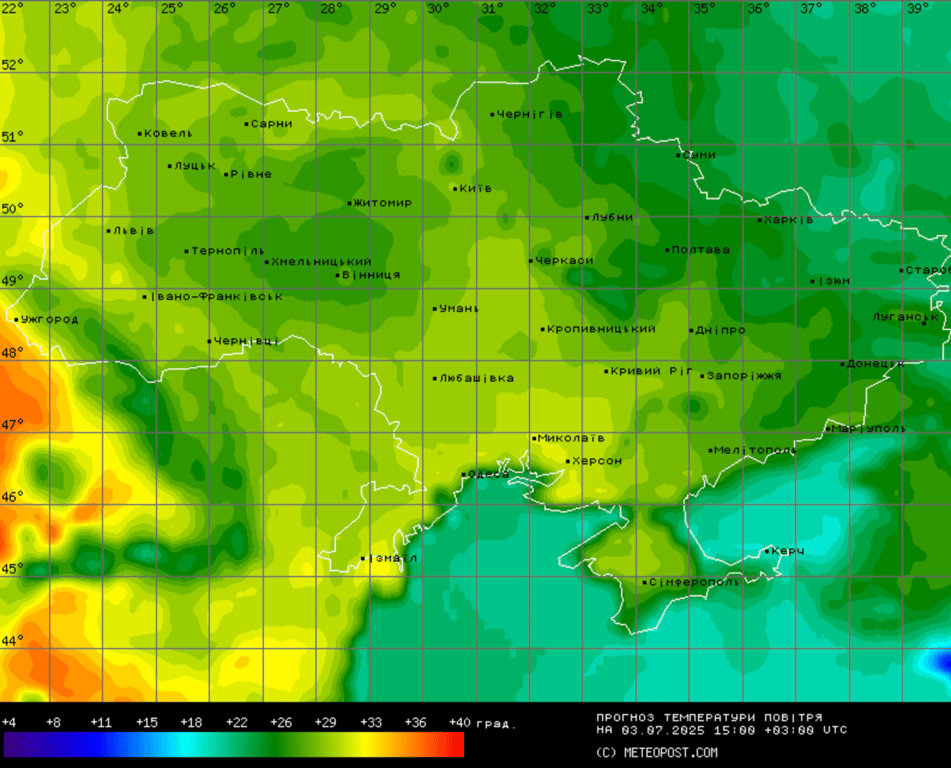 Погода в Україні 3 липня