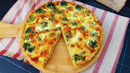 Кіш з лососем і броколі — простий рецепт ситної випічки - 290x166