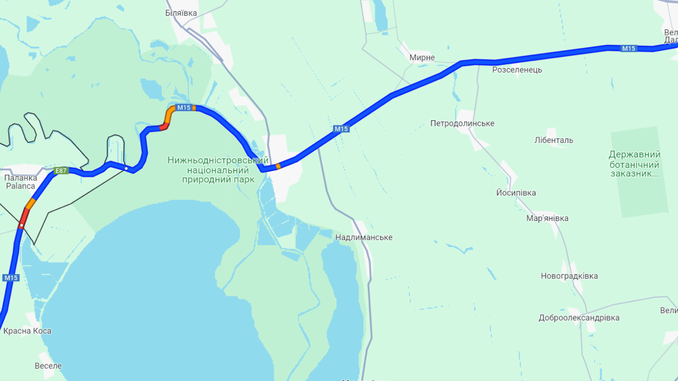 Локальные пробки на трассе Одесса — Рени — как добраться до границ в Одесской области
