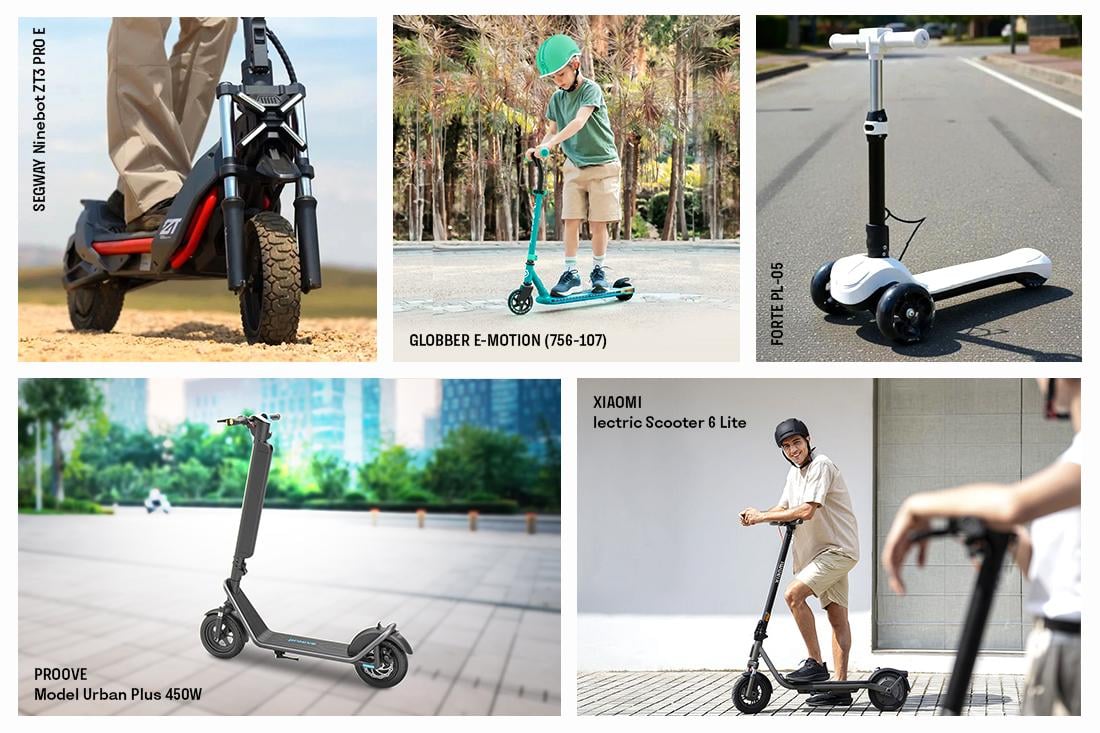 Модели электросамокатов