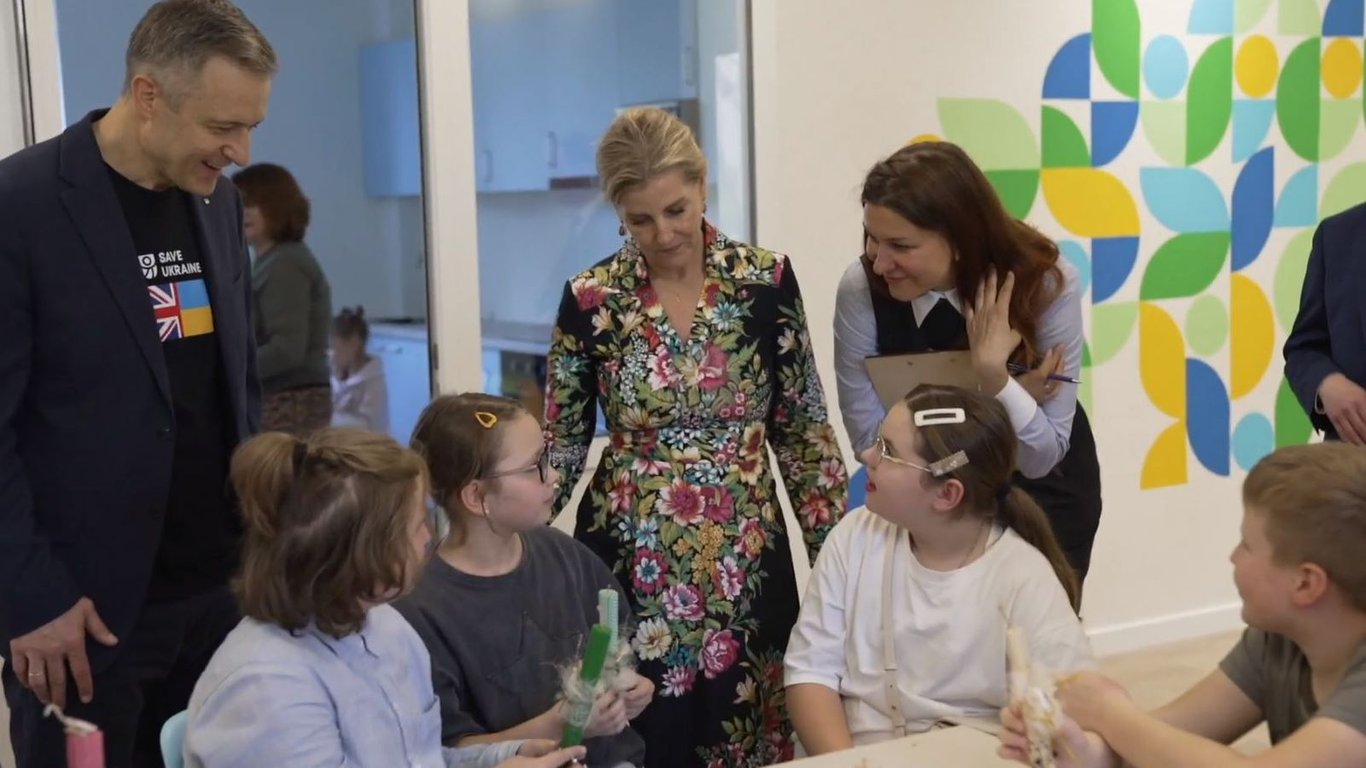 Герцогиня Эдинбургская Софи Гелен встретилась с детьми в Киеве