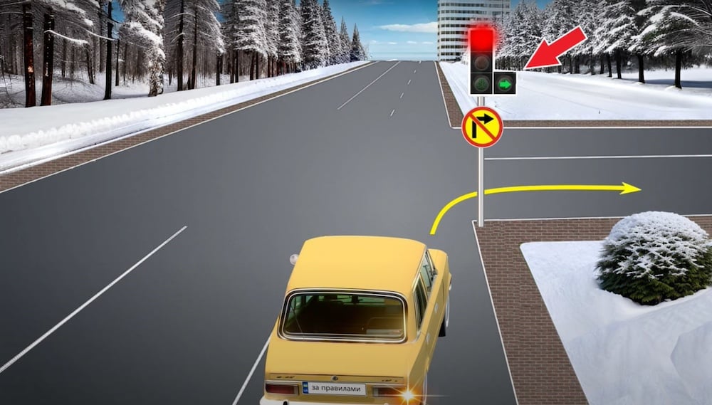 Запутанный ПДД тест — разрешен ли поворот справа - фото 2