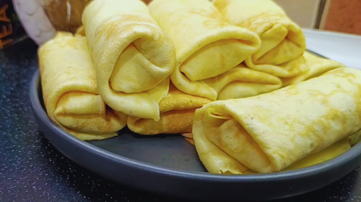 рецепт млинців з грибами