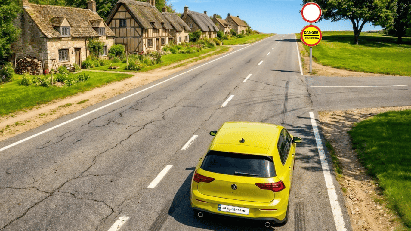 Тест ПДР: чи дозволений водієві рух вперед