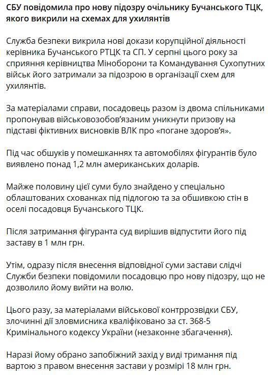 сбу корупція тцк