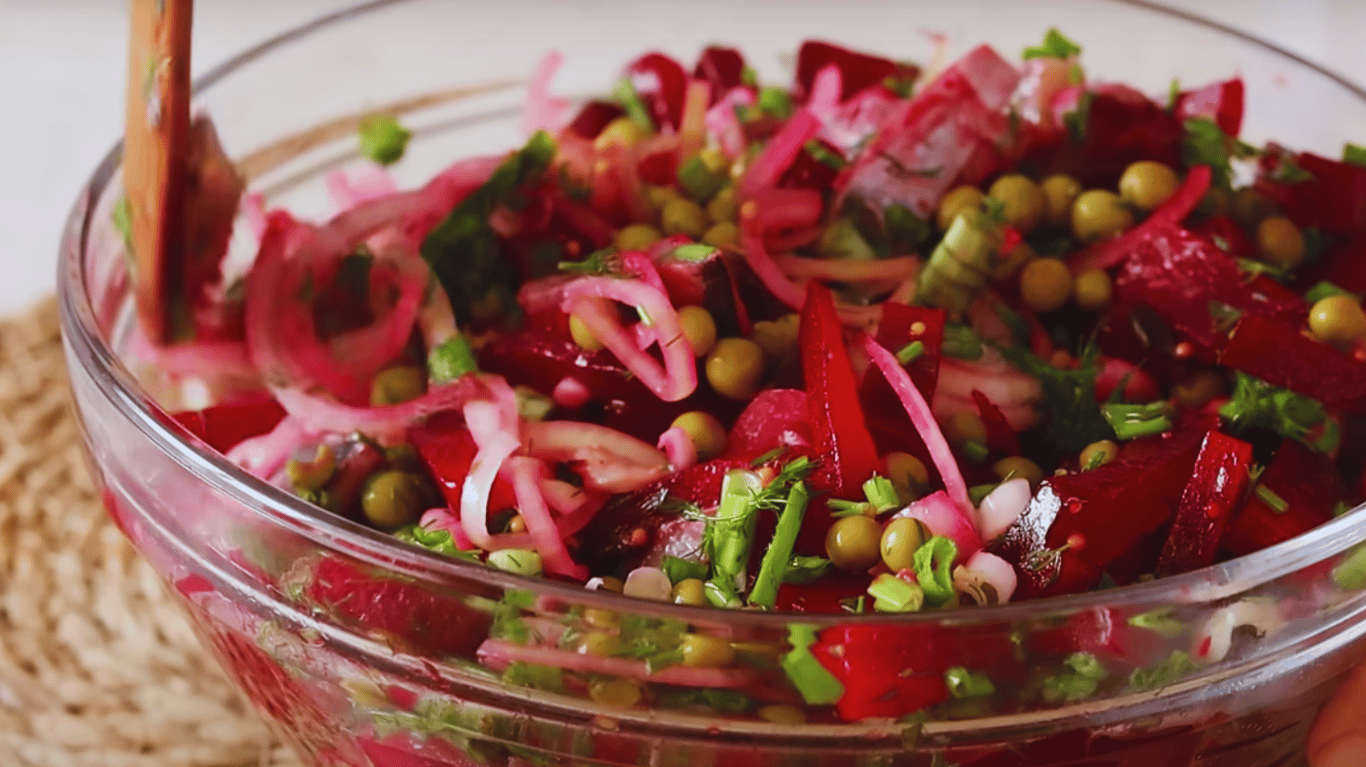 рецепт салату з буряком, який можна їсти вночі 