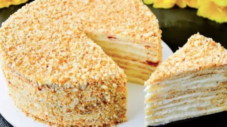 Торт "Білий сніг" — знадобиться 1 л. сметани та 450 г борошна - 285x160