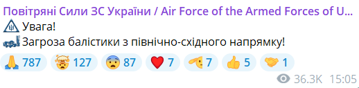 Повітряна тривога 29 березня