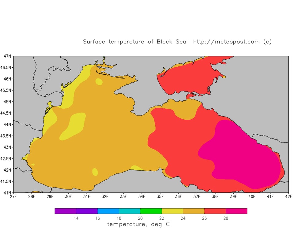 Температура Чорного моря. 