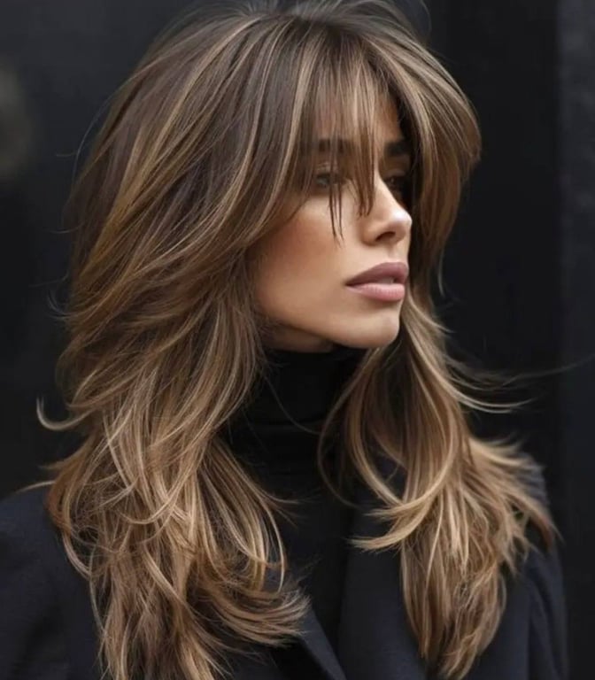 Straight bangs come to trends from Japan