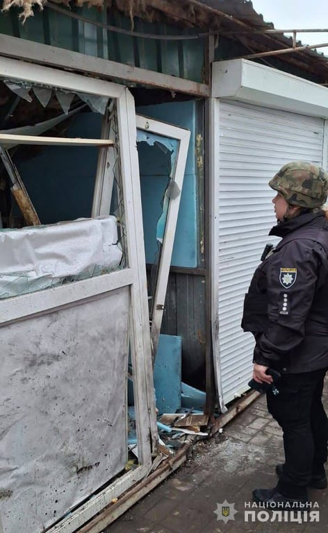 Обстрел Никополя 26 декабря