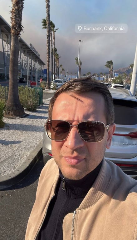 Дмитро Ступка у місті Бербанк