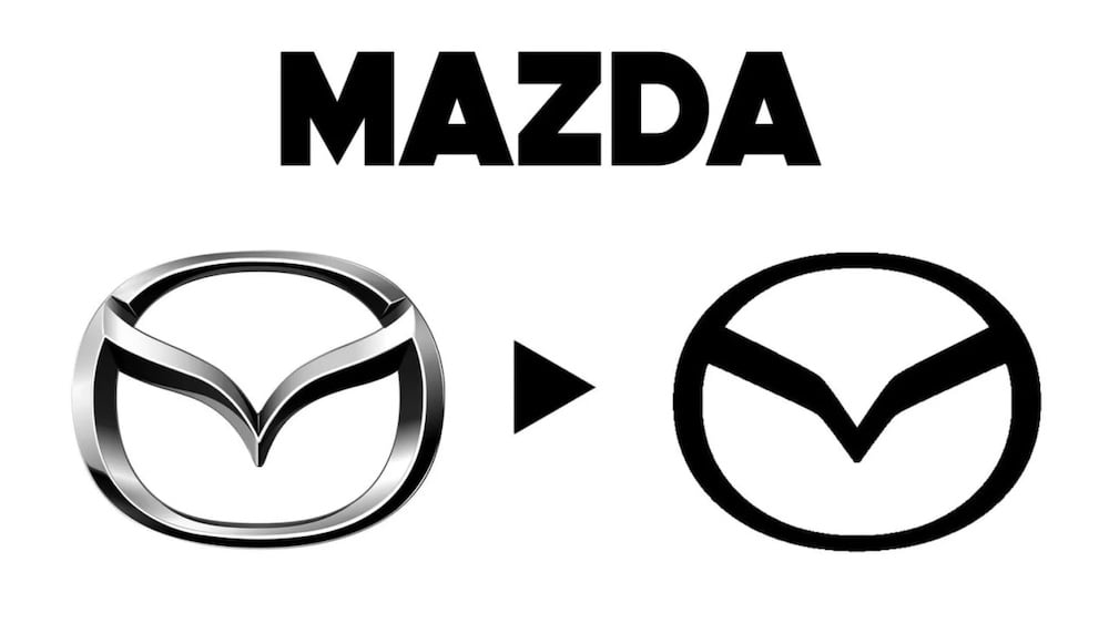 Новый логотип Mazda.