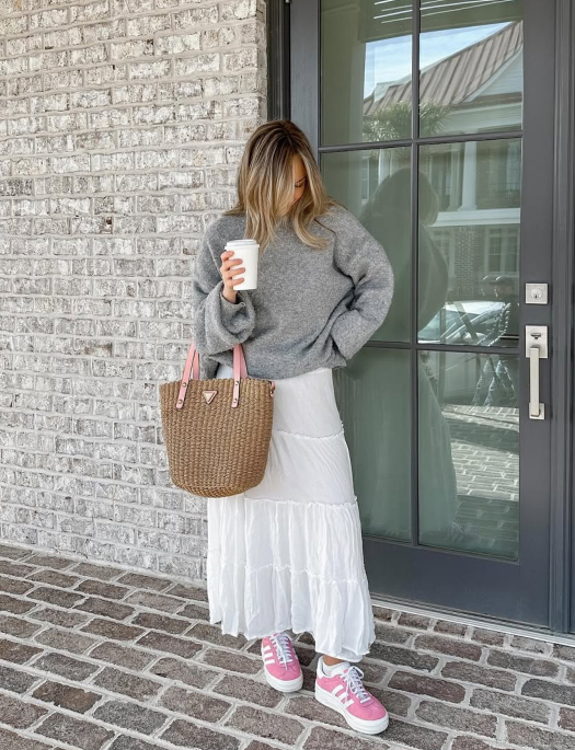 Стильний образ зі светром на осінь