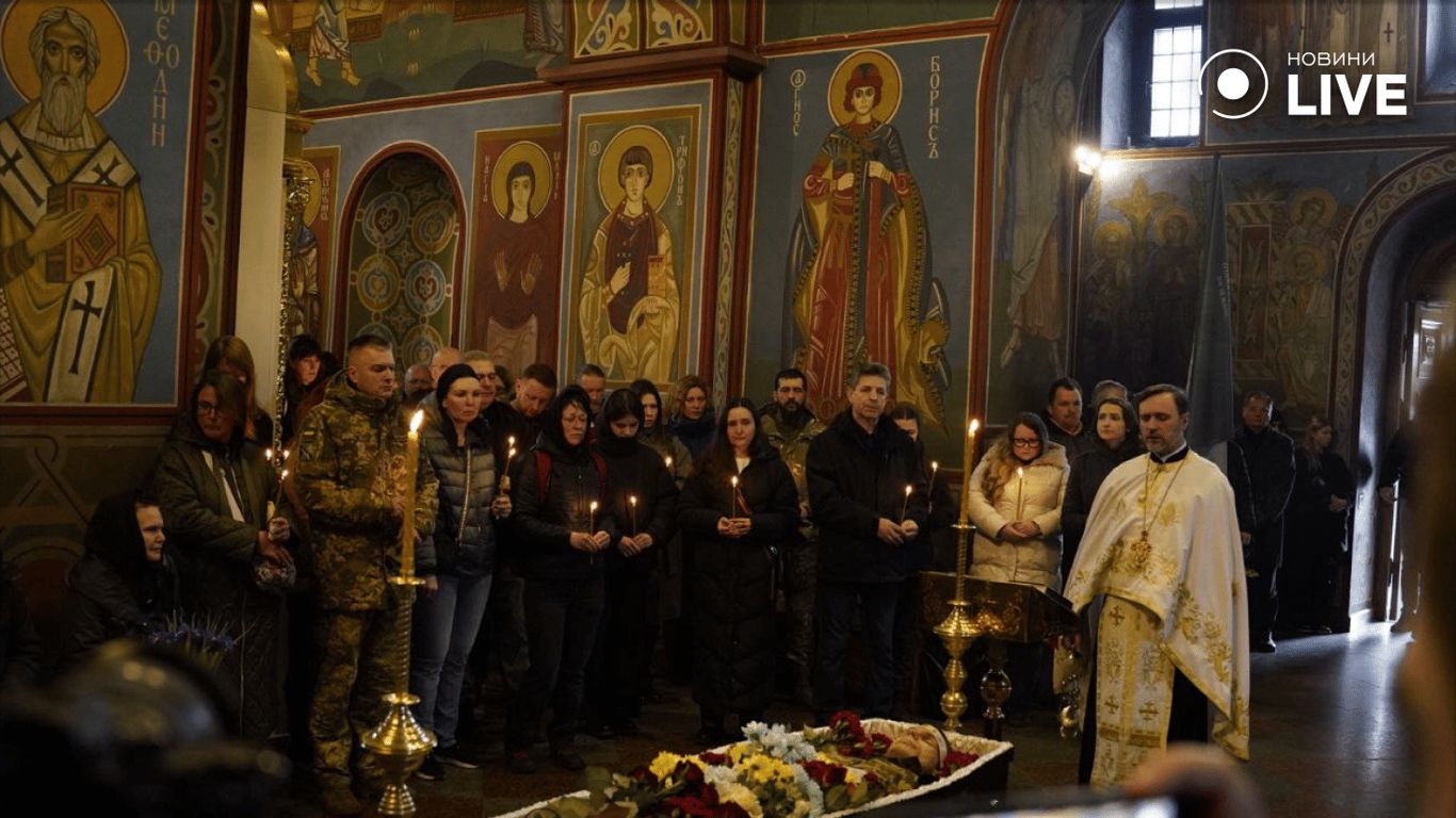 Відспівування Василя Ратушного в Михайлівському соборі