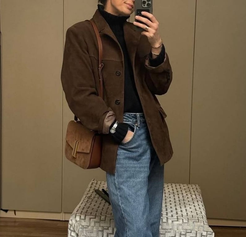 Замшевий піджак вже який сезон в тренді