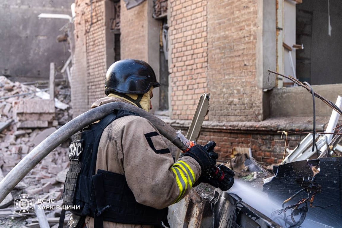 Пожежі в Харківській області внаслідок ранкової атаки 11 липня