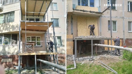 В Одессе демонтировали незаконный царь-балкон - 285x160