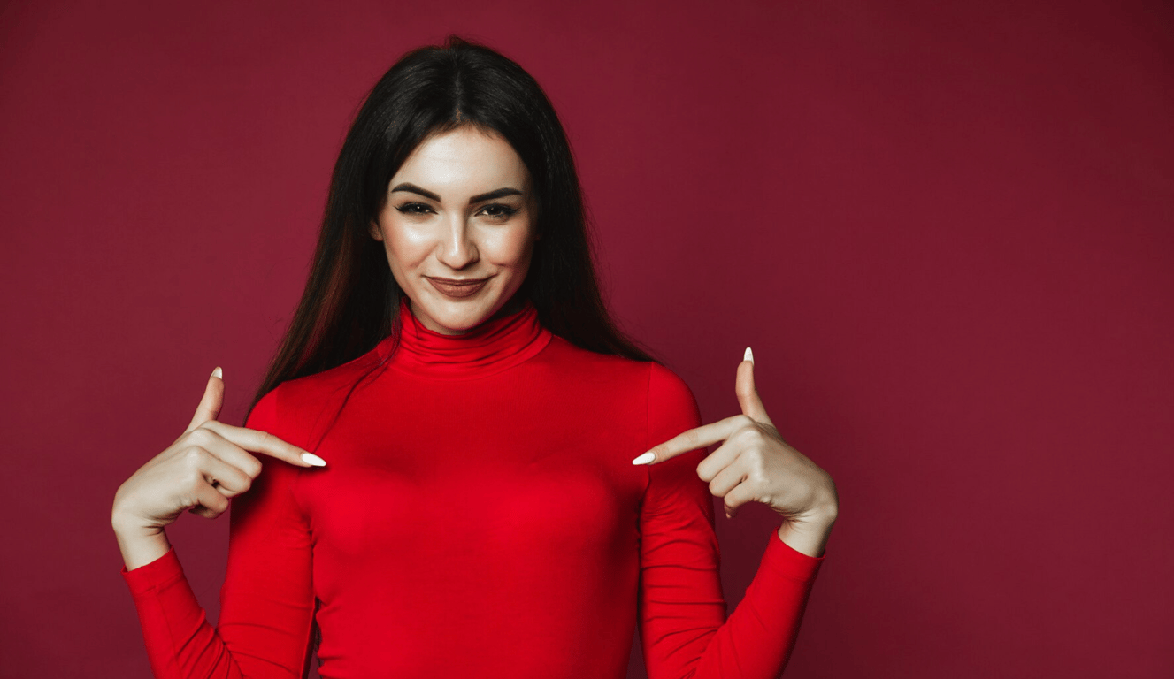 Red color in clothes looks spectacular