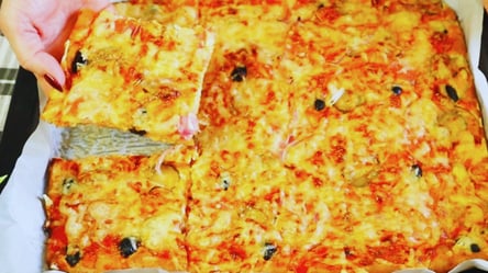 Піца за 20 хвилин — тісто не потрібно ліпити, вилити та запекти - 285x160