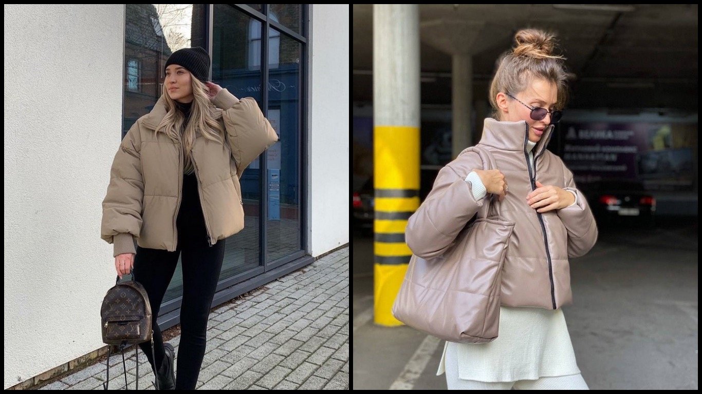 Модні пуховики зими 2024-2025 — дуті пуховики