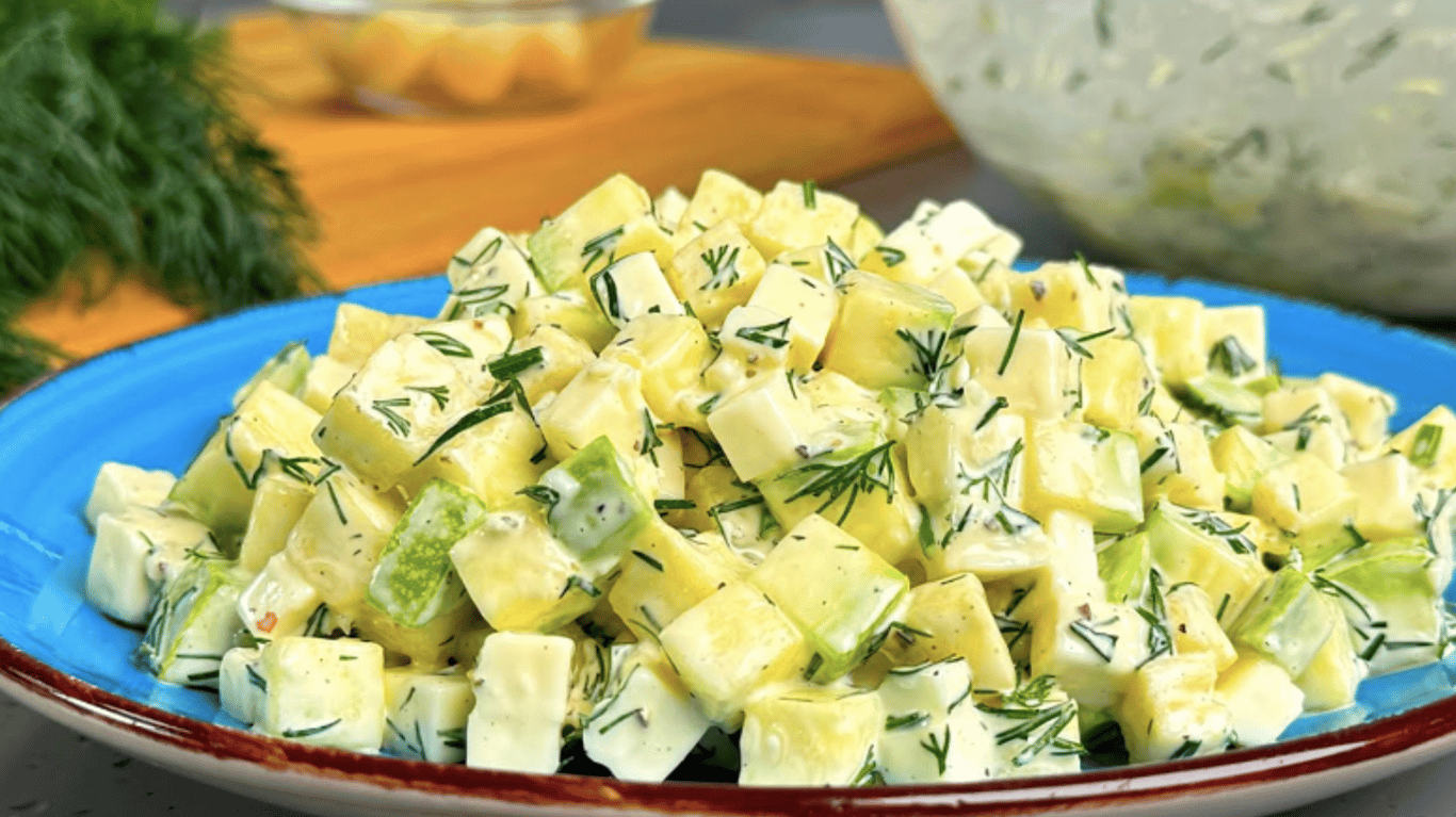 смачний салат з кабачками