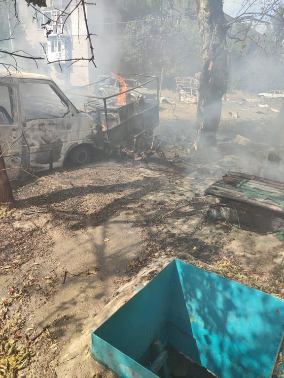 Наслідки обстрілу Курахового Донецької області 1 вересня