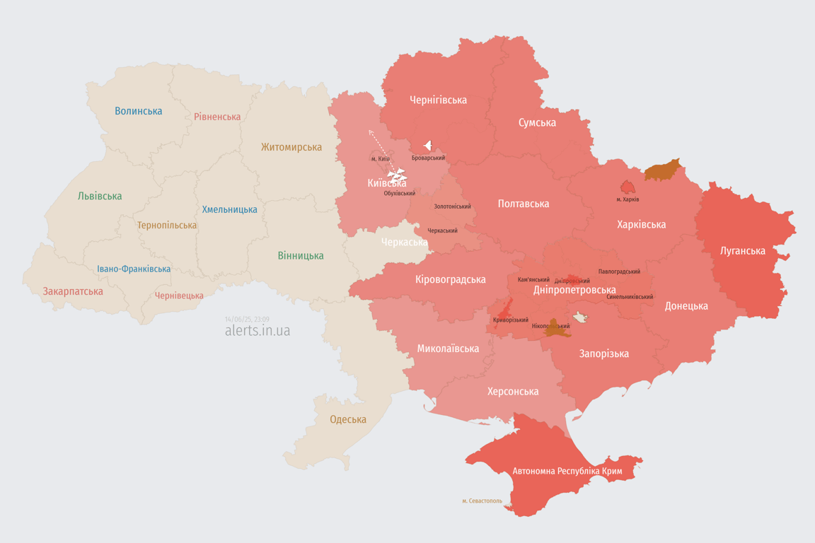 Вибухи в Київській області 15 червня
