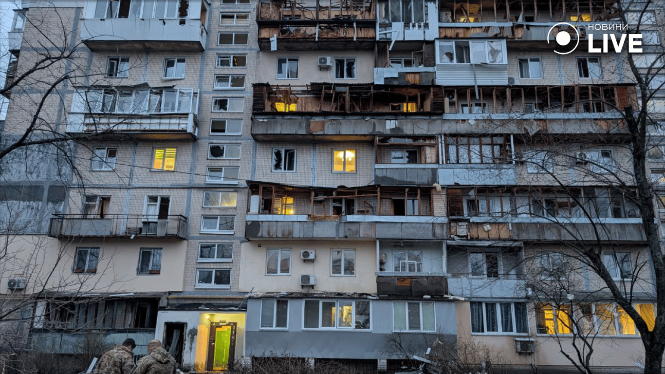 Наслідки обстрілу Києва 23 березня