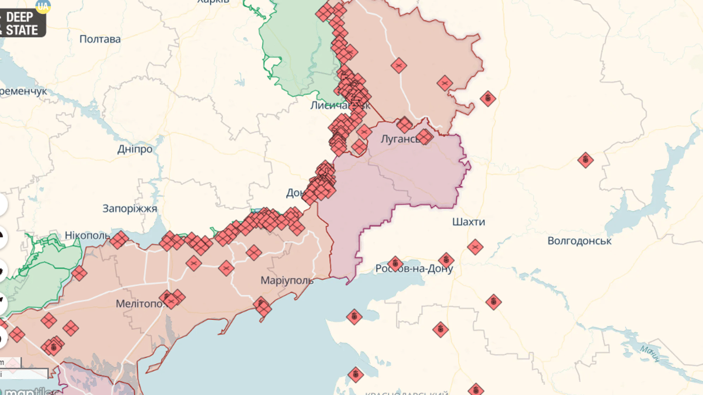 Онлайн карти бойових дій в Україні на 30 червня: DeepState, Liveuamap, ISW