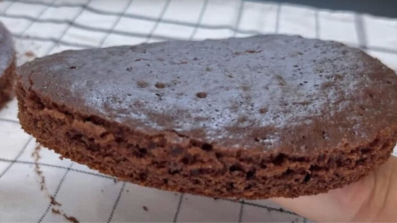 не дорогий шоколадний торт на кефірі 