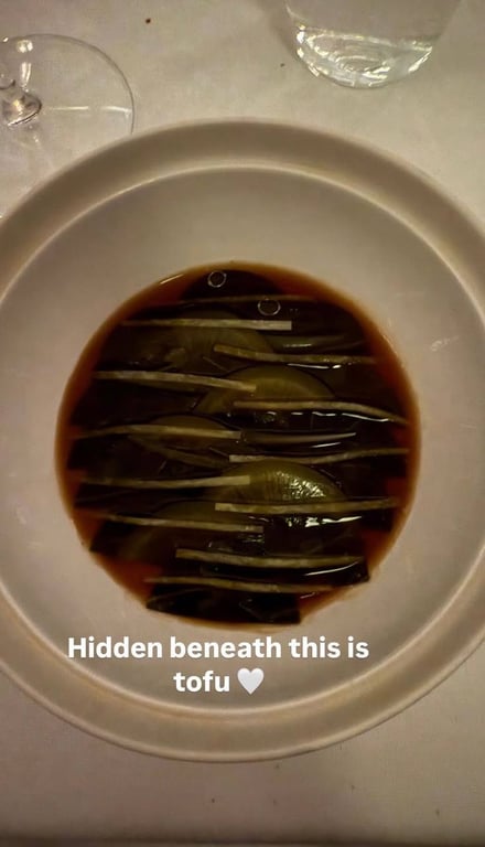 Страва з тофу в Eleven Madison Park