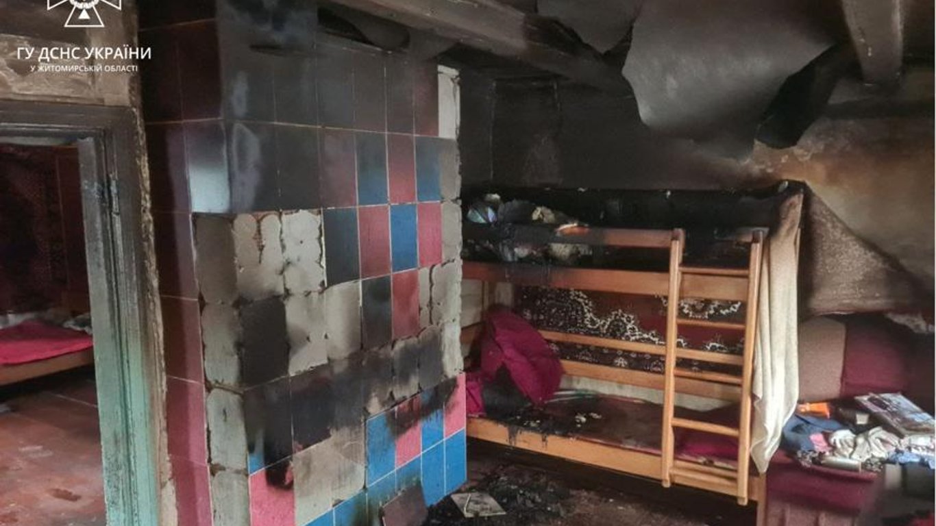 На Житомирщині двоє дітей загинули через пожежу