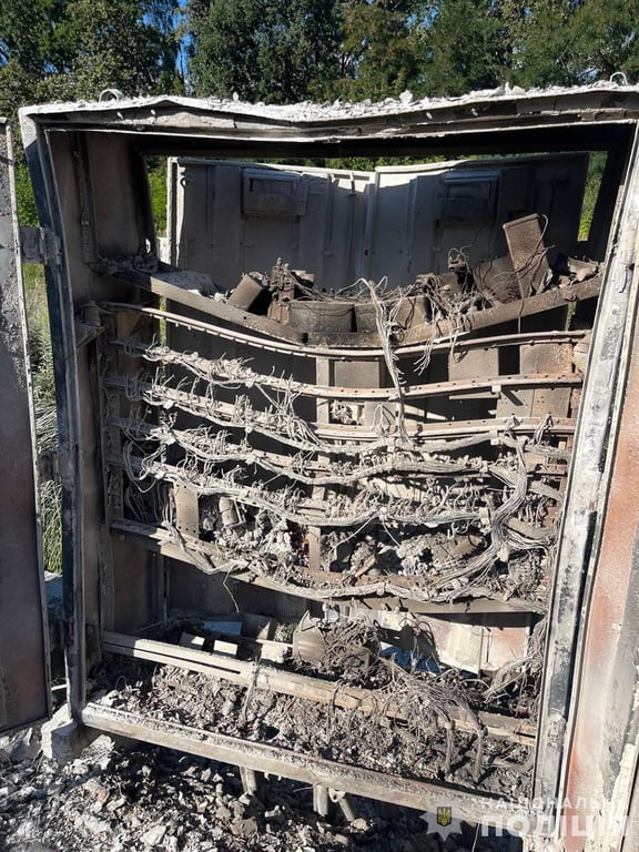 Наслідки підпалу. Фото: Нацполіція