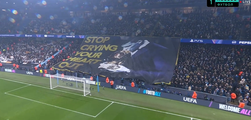 Банер вболівальників Манчестер Сіті