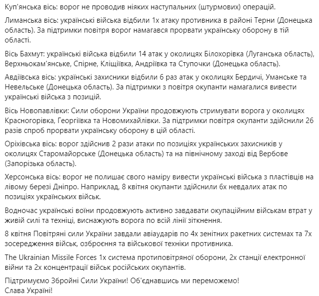 Ситуація на фронті