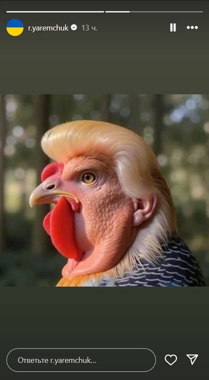 Карикатура на Дональда Трампа