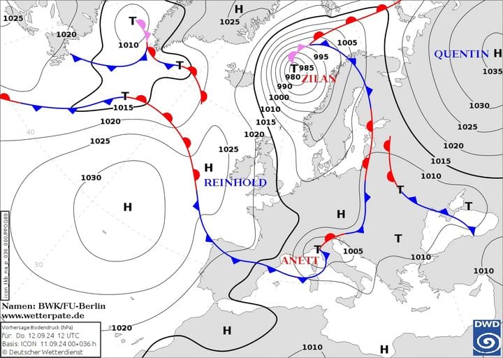 Україна 12 вересня опиниться під впливом циклону Annet
