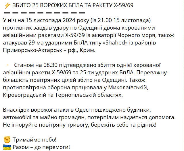 Допис Повітряних сил