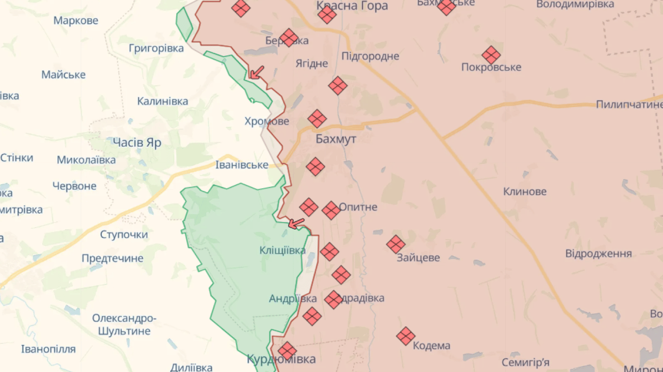 Карта бойових дій в Україні онлайн сьогодні, 26.11.2023 — DeepState, Liveuamap, ISW