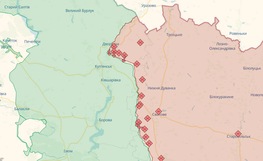 Карти бойових дій на 25 вересня