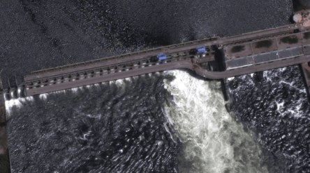 Как затопило Херсонскую область из-за подрыва ГЭС: кадры со спутника - 285x160