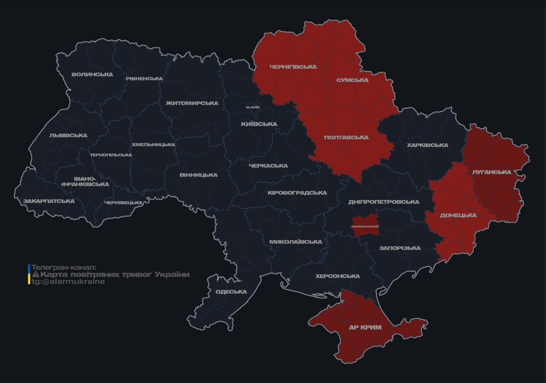 Україною шириться повітряна тривога — чому та які області в небезпеці - фото 1