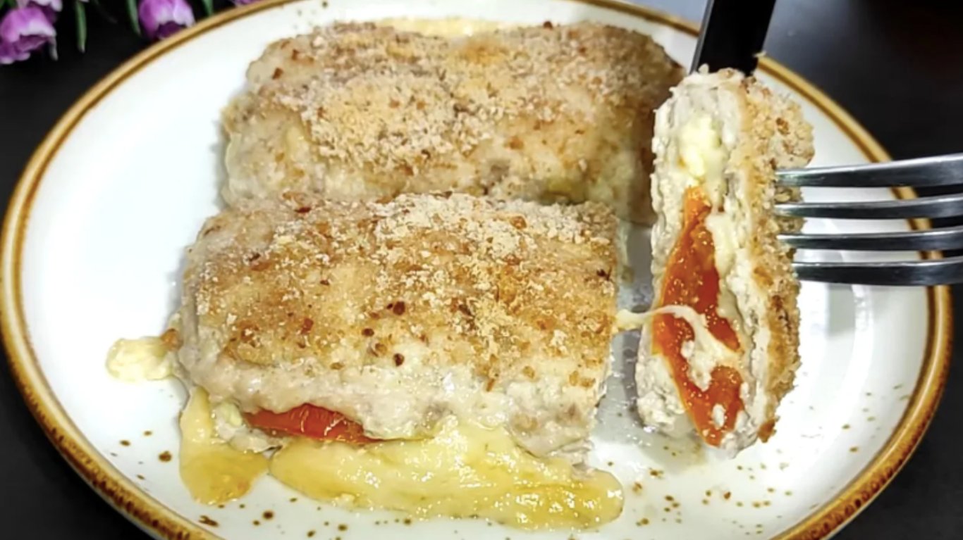 рецепт курячих конвертиків з сиром