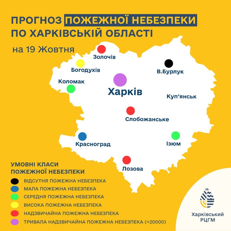 Пожежна небезпека на Харківщині. Фото Харківський РЦГМ