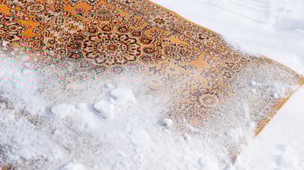 Ковер станет как новый — снег очищает лучше химчистки - 285x160