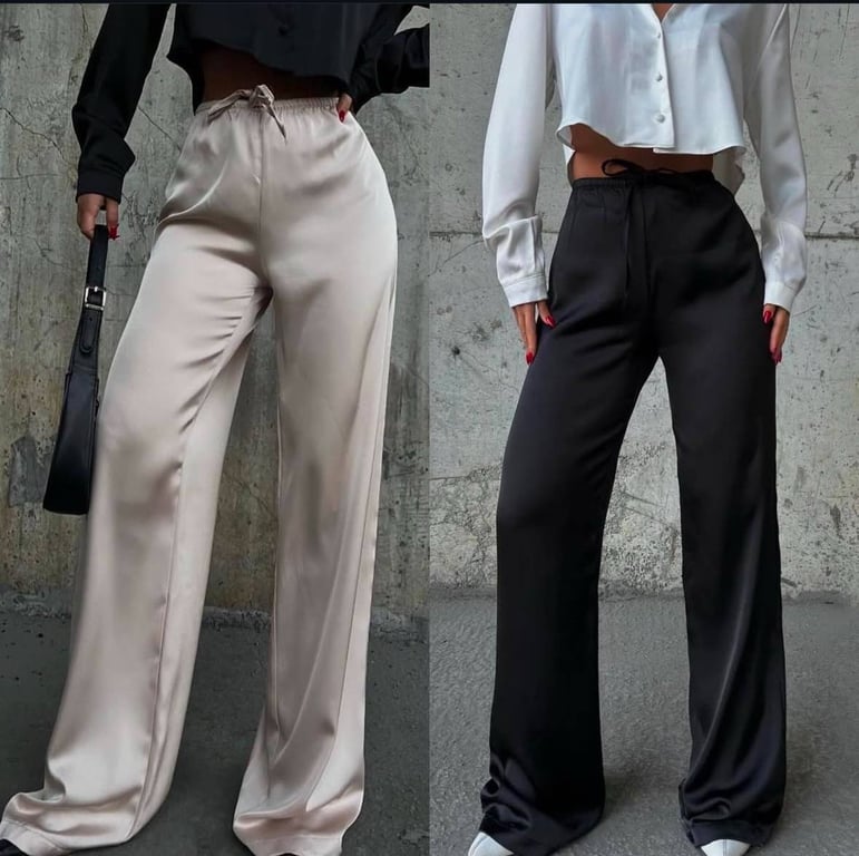 Шовкові штани - новий модний тренд 2025 року