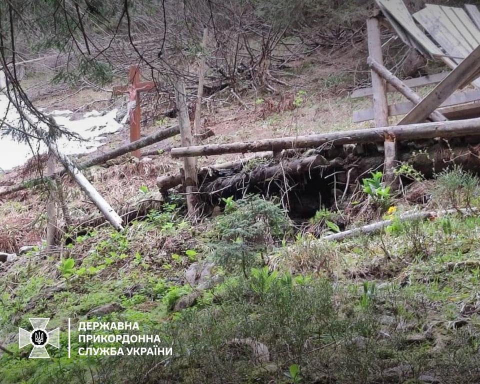 Следы медведей у ​​украинско-румынской границы