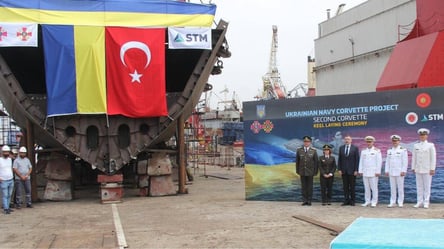 В Турции прошла церемония закладки корабля для ВМС ВСУ - 285x160