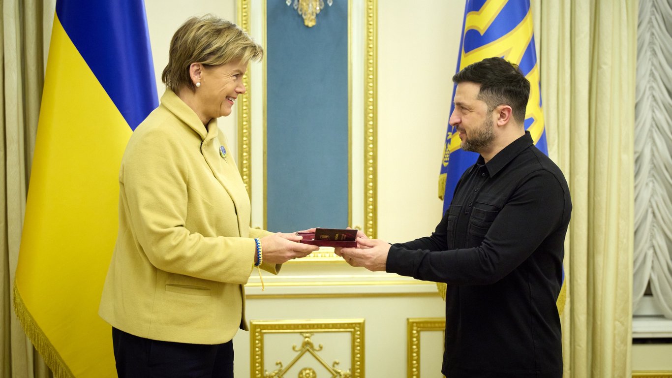 Володимир Зеленський та Байба Браже